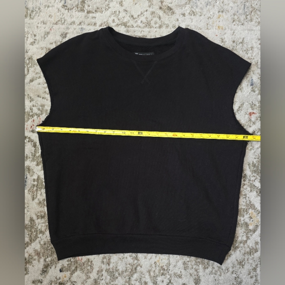 WITH Wear It To Heart Women Chelsea Sleeveless Black Sweatshirt Vest-Size S NWOT - Picture 12 of 13